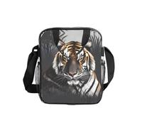 WZYCWB Tiger at rest - Bolso de hombro transparente con cremallera y correa para el hombro para mujeres y hombres, trabajo, compras
