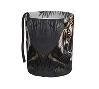 WZYCWB Tiger at Rest - Cubo de basura colgante para automóvil, cubo de basura plegable para coche, accesorios de caja de almacenamiento para automóvil, adecuado para viajes, SUV, camión, sedán