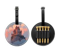WZYCWB Top Building - Bolsa de almacenamiento para camisetas de golf, diseño de hebilla portátil para colgar, Black, Talla única, Maleta