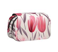 WZYCWB Tulip Illustration - Estuche portátil ideal para organizar bolígrafos en la oficina o guardar brochas de maquillaje