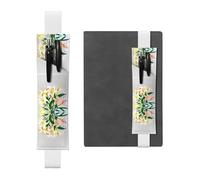 WZYCWB Un ramo de lirios al sol marcapáginas ajustable, soporte de cuero para bolígrafos, perfecto para regalo de Navidad de vuelta a clases, soporte de cuero para bolígrafos,