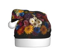 WZYCWB Un vestido de hadas impreso con sombreros de Papá Noel, ideal para Nochebuena, Año Nuevo y fiestas de vacaciones, decoraciones festivas