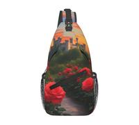 WZYCWB Una hermosa bolsa cruzada multifuncional para el pecho, mochila cruzada de viaje para senderismo, bolsa cruzada para hombre
