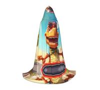 WZYCWB Wacky Dinosaurs M - Capa con capucha estampada para cosplay, accesorios de fiesta de vacaciones