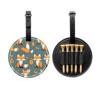 WZYCWB Yellow Fox - Bolsa de almacenamiento para camisetas de golf, diseño de hebilla portátil para colgar, Black, Talla única, Maleta