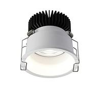 WZYDYDY Foco Empotrable LED Lado Estrecho Focos Interior Downlight de Techo Redondo COB CRI95 +, Ángulo de Iluminación Ajustable(Warm White Light,White-7W)