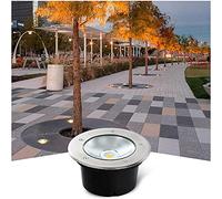 WZYJLyds COB Foco Empotrable de Suelo Ronda Luces Led Exterior Suelo IP67 A Prueba de Agua Foco de Jardín Para Terraza, Patio, Porche, Camino(White light(85-265V),10W)