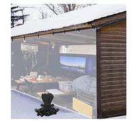 WZYJLyds Cortina Plastico Exterior con Ojales Lonas Claras Tarea Pesada Impermeable, Cortinas A Prueba de Viento para Porche, Cenador, Personalizable