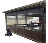 WZYJLyds Cortinas Impermeables de Invierno para Exteriores Personalizables Lateral para pérgola Transparente Impermeable PVC 0,5mm con Ojales para cenador, terraza, Cubierta