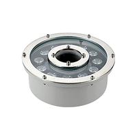 WZYJLyds Luz de fuente de anillo LED, Foco de paisaje submarino sumergible Agujero medio 12V/24V IP68 para jardín fuente piscina(Blanco cálido,12W(12V))