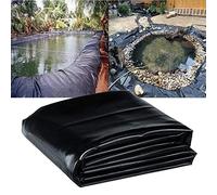 WZYJLyds Revestimiento de PVC Estanque Membrana Impermeable 0,4 mm de Espesor Lona Piscina Lámina para Estanque Forro de Estanque de HDPE (Color : Negro, Tamaño : 7x15m/23x49.2ft)