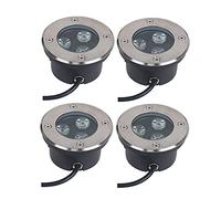 WZYJLyds Ultradelgado Foco Empotrable Exterior Suelo de Terraza Luces LED Suelo IP67 A Prueba de Agua Muy Adecuado para Uso En Jardines, Exteriores Y Patios. (Color : Blanco cálido, Voltaje : 24V)