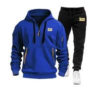 WZYRZ Conjunto deportivo de dos piezas para hombre de The Walking Dead, sudadera con capucha y pantalón de chándal, ligero, con capucha y chándal.,F-x_l
