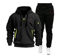 WZYRZ Conjunto deportivo informal de dos piezas para hombre: sudadera con capucha y pantalón de chándal de The Witcher. Moda de invierno y otoño.,F-x_l