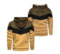 WZYRZ Sudadera con Capucha para Hombre de The Witcher, cómoda, Lisa, para Primavera y otoño, con Estampado, Ropa Deportiva, jerséis de Manga Larga, Chaqueta de Entrenamiento,D-x_l