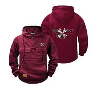 WZYRZ Sudadera con Capucha para Hombre, Estilo Resident Evil y Umbrella, para Exteriores, Informal, cálida, con Cremallera,B-l