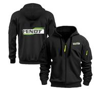 WZYRZ Sudadera con capucha para hombre FENDT 2025, chaqueta tipo jersey de primavera y otoño, cálida, de manga larga, con cremallera, cortavientos y bolsillos.
