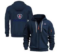 WZYRZ Sudadera con capucha y cremallera para hombre, para SCANIA, chaqueta de manga larga, ropa de trabajo, bolsillos, sudadera, top deportivo para adolescentes