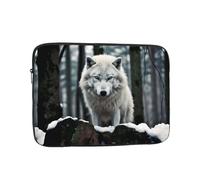 WZYWHJ A Lone Wolf - Funda portátil para portátil de 30.5 cm, a prueba de golpes, para hombres y mujeres, viajes de negocios, escuela, oficina, uso diario