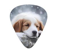 Wzywhj A Sleeping Dog - Púas de guitarra impresas de 12 piezas, fácil agarre, para ukelele, guitarra acústica o eléctrica
