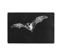 WZYWHJ Alfombra antideslizante con diseño de murciélagos en el cielo, suave y cómoda, buena absorción de agua. Nombre para sala de estar y balcón