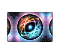 WZYWHJ Alfombra antideslizante con diseño de universo maravilloso, suave y cómodo, buena absorción de agua. Nombre para sala de estar y balcón