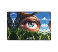 WZYWHJ Alfombra antideslizante con estampado de ojos misteriosos, suave y cómoda, buena absorción de agua. Nombre para sala de estar y balcón