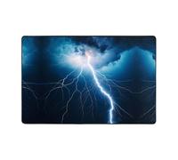 WZYWHJ Alfombra antideslizante con impresión de rayos, suave y cómoda, buena absorción de agua. Nombre para sala de estar y balcón