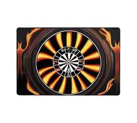 WZYWHJ Alfombra antideslizante para el suelo con diseño de llama, suave y cómoda, buena absorción de agua. Nombre para sala de estar y balcón