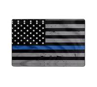 WZYWHJ Alfombras de área, alfombra de sala de estar, alfombra antideslizante para guardería, alfombra de juego, 60 x 39 pulgadas, bandera de línea azul americana impresa