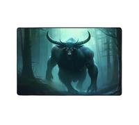 WZYWHJ Alfombras de área, alfombra de sala de estar, alfombra de pasillo, alfombra de guardería, alfombra de juego, 60 x 39 pulgadas, estampado de bestia con cuernos de vaca