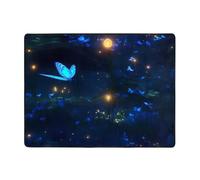 WZYWHJ Alfombras de área, alfombra de sala de estar, alfombra de pasillo, antideslizante, alfombra de juegos, alfombra de 63 x 48 pulgadas, estampado The darkness of night