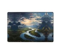 WZYWHJ Alfombras de área, alfombra para sala de estar, alfombra antideslizante para guardería, alfombra de juego, 60 x 39 pulgadas, estampado The Mighty River