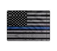 WZYWHJ Alfombras de área, alfombra para sala de estar, alfombra antideslizante para guardería, alfombra de juego, 80 x 58 pulgadas, bandera de línea azul americana impresa