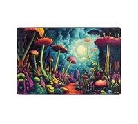 WZYWHJ Alfombras de área, para sala de estar, alfombra antideslizante para guardería, alfombra de juego, 60 x 39 pulgadas, patrón colorido Venus atrapamoscas