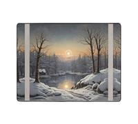 WZYWHJ Alfombras de área, para sala de estar, alfombra antideslizante para guardería, alfombra de juego, 63 x 48 pulgadas, estampado The Bitter Cold Winter