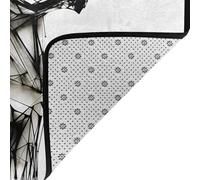 WZYWHJ Alfombras de área, para sala de estar, alfombra de pasillo, alfombra de guardería, alfombra de juego, alfombra de 63 x 48 pulgadas, línea simple con estampado de perro