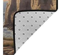 WZYWHJ Alfombras de área, para sala de estar, alfombra de pasillo, antideslizante, alfombra de juegos de 160 x 122 cm, estampado "Looking out to sea"