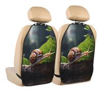 WZYWHJ Almohadilla de almacenamiento para asiento de coche con estampado de caracol en una hoja, 2 piezas, protector de asiento multifuncional después de la instalación