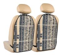 WZYWHJ Almohadilla de almacenamiento para asiento de coche con ilustración de pueblos africanos, 2 piezas, protector multifuncional para asiento de coche después de la instalación