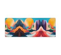 WZYWHJ Almohadilla de teclado de goma extra grande con impresión Easy Canyon, cojín de escritorio de oficina antideslizante grueso