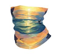 WZYWHJ Barcos en el mar Impreso Multifuncional Deportivo Diadema Diadema Máscara Facial Pulsera