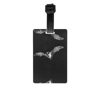 WZYWHJ Bats in The Sky - Etiqueta de equipaje con pulsera desmontable, gancho de viaje para una identificación cómoda, tamaño de tarjeta de visita ligero y personalizado