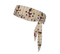 WZYWHJ Bauhaus - Diademas con estampado de cubos, diadema deportiva para hombres y mujeres, banda para el pelo para correr, entrenar fútbol