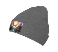 WZYWHJ Black Wings on The Rainbow Bridge - Gorro de lana para adultos, cómodo gorro cálido para otoño e invierno, Deep Heather, talla única