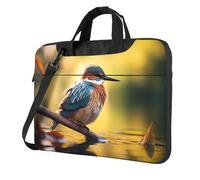 WZYWHJ Bolsa para laptop de 13 pulgadas con estampado de pájaros lagunos, interior suave, múltiples bolsillos, ideal para hombres, viajes y negocios