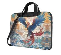 WZYWHJ Bolsa para laptop de 33.0 cm Data Stream Phoenix Prints con interior suave, múltiples bolsillos, ideal para hombres, viajes y negocios