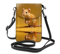 WZYWHJ Bonito bolso cruzado de piel con estampado de musaraña de elefante para mujer con correa de hombro ajustable