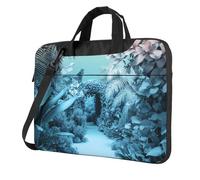 WZYWHJ Botanical Gardens Prints - Bolsa portátil ultrafina de un solo hombro, accesorios de computadora, suave a prueba de golpes para portátiles, Black, 13 inch