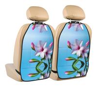 WZYWHJ Budding Rhododendron - Almohadilla de almacenamiento para asiento de coche con estampado de rododendro, 2 piezas, protector de asiento multifuncional después de la instalación
